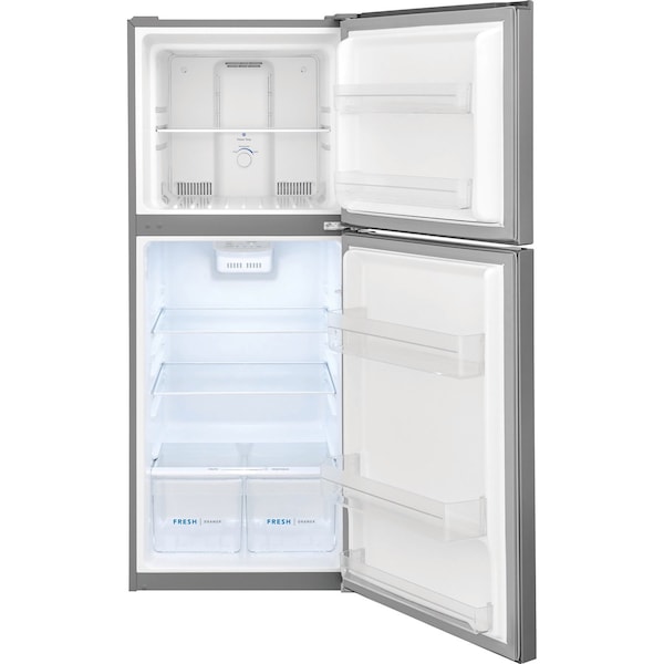 Frigidaire Frigidaire 11.6 Cu. Ft. Top Freezer Apartment-Size Refrigerator in Brushed Steel FFET1222UV - main
